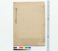 恒産ヲ失ヘル人員概略 / Summary of Personnel Who Lost Property (Reference Materials on Takahashi Deishu) image