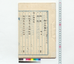 明治四十四年春三月英子様御婚礼御仕度扣 / Duplicate of Preparations for Eiko's Wedding in March, Spring of 1911 (Reference Materials on Takahashi Deishu) image