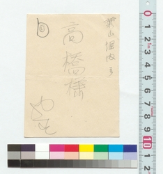 高橋道太郎宛書簡（さく晩は） / Letter to Takahashi Michitaro (Last Night) (Reference Materials on Takahashi Deishu) image