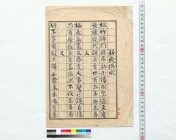 詩稿「新歳偶成」「対梅花」 / Draft Poems: "Shinsai Gusei" "Tai Baika" (Reference Materials on Takahashi Deishu) image