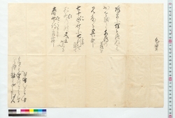和歌書付 / Note on Tanka Poem (Reference Materials on Takahashi Deishu) image