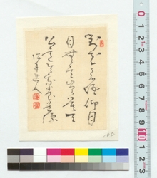 詩文　対花 / Prose and Poetry: Facing a Flower (Reference Materials on Takahashi Deishu) image