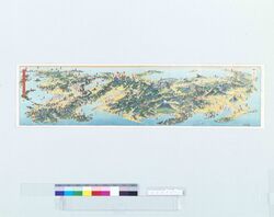 日本鳥瞰近畿東海大図絵(大阪毎日新聞15668号付録) image