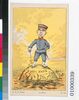 ビゴー画　日露戦争風刺絵葉書　/Cartoon by Bigot, Satirical Cartoon Postcard Depicting the Russo-Japanese War  image