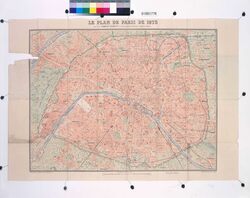 パリ市街地図「LE PLAN DE PARIS DE 1873」 / Map of the City of Paris, “Le Plan de Paris de 1873” image