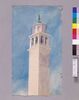 水彩画 　ヴェネツィアの鐘楼 image