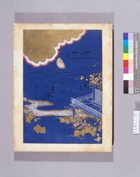 油彩原画 『歴朝神徳録』見返し「秋の宮」 image