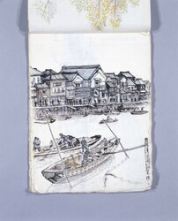 スケッチ帖(日本橋等のスケッチ) / Sketchbook: Sketches of Nihombashi Bridge and Others image