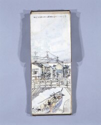 スケッチ貼(深川区　植物等のスケッチ) / Sketchbook: Sketches of Fukagawaku Area, Plants, and Others image