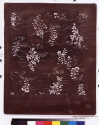 長板中形型紙 菊花 image