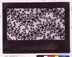 長板中形型紙 むく鳥 image
