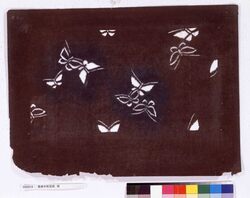 長板中形型紙 蝶 image