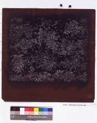 長板中形型紙 扇に花(角判 追掛) image
