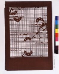 長板中形型紙 松格子 image