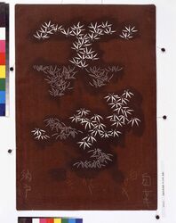 長板中形型紙 竹(大判 追掛) image
