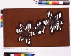 長板中形型紙 桜(大判 追掛) image