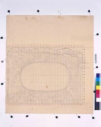 下絵「振天府」椅子部分 / Sketch, “Shintenfu”, Part of a Chair image