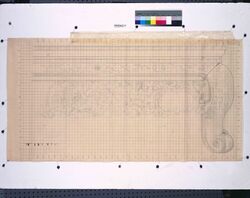 下絵「振天府」椅子部分 / Sketch, “Shintenfu”, Part of a Chair image