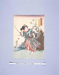 十二ヶ月の内 二月 つみ草 / Twelve Months: February, Picking Up Glass image