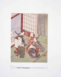 子供の影絵遊び / Children Playing with Silhouette Pictures image
