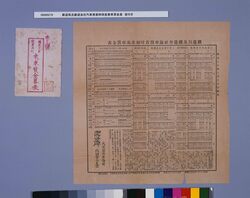 鉄道局及鉄道会社汽車発着時刻並乗車賃金表 袋付き image