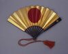 黒塗六葉葵紋蒔絵軍配/Black-lacquered, Referee’s Fan with Mutsuba Aoimon Crest image