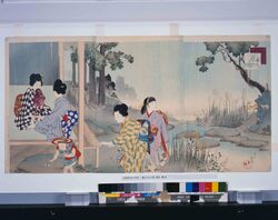 美人十二ヶ月 其九 秋くさ / Beautiful Women during the Twelve Months : Part 9, Autumn Grass image