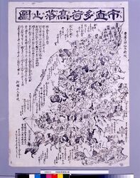 市直多荷高落之図 / Illustration of the Fall of Market Prices of Many Goods image