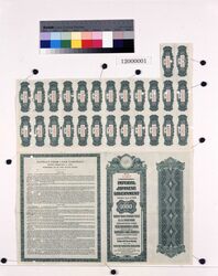 震災善後処理公債　六分半利付米貨公債　1000ドル / Earthquake Remedial Measure Bond, 6.5% Interest US Dollar Bond, 1,000 Dollars image