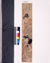 柱絵 二美人 / A Pillar Picture: Two Beauties image