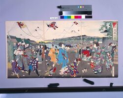江戸砂子年中行事 元旦之図 / Annual Events from Edo Sunago: New Year's Day image