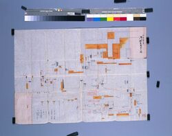 御登城之節御時宜箇所之図 / Map of Points of Timing when Entering the Castle image