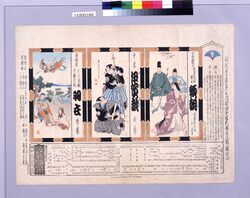 帝国劇場初開場番付「頼朝」「伊賀越」「羽衣」 / Playbill for Opening of Imperial Theater “Yoritomo”, “Igagoe”, “Hagoromo” image