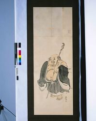 粉本　布袋 / Hotei (Shibata Zeshin's Sketch) image