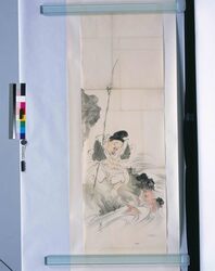 粉本 鯛を釣る恵比寿 / Ebisu Fishing a Sea Bream (Shibata Zeshin's Sketch) image