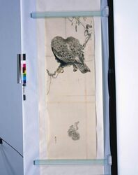 粉本　雪中鷲 / An Eagle in Snowy Landscape (Shibata Zeshin's Sketch) image