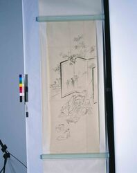 粉本　舌切雀 / Shitakiri Suzume (The Tongue Cut Sparrow) (Shibata Zeshin's Sketch) image