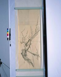 粉本　応挙写　梅 / Reproduction of Okyo's Painting : Japanese Plum (Shibata Zeshin's Sketch) image