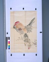 粉本 双鶏 / A Pair of Chickens (Shibata Zeshin's Sketch) image
