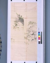 粉本 双幅 貴人荒居 / Sofuku, A Noble Man at Ruined House (Shibata Zeshin's Sketch) image