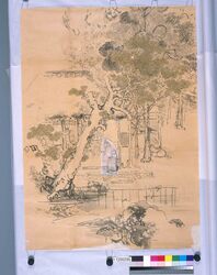 粉本　高士訪問 / Visit of a Person with Integrity (Shibata Zeshin's Sketch) image