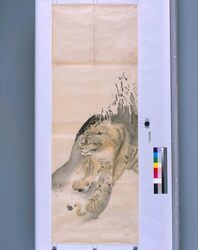 粉本　親子虎 / Parent-Child Tigers (Shibata Zeshin's Sketch) image