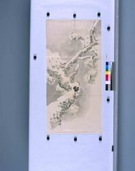 粉本　松に雪 / Pine Trees and Snow (Shibata Zeshin's Sketch) image
