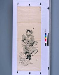 粉本　鍾馗と鬼 / Shoki and Demon (Shibata Zeshin's Sketch) image