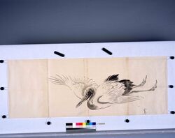 粉本 鶴 / A Crane (Shibata Zeshin's Sketch) image