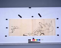 粉本 面 / Masks (Shibata Zeshin's Sketch) image