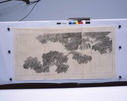 乾拓 紅葉 / Dry Rubbing: Autumn Leaves (Shibata Zeshin's Sketch) image