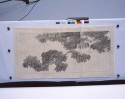 乾拓　紅葉 / Dry Rubbing: Autumn Leaves (Shibata Zeshin's Sketch) image