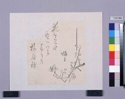 墨版 梅屋敷 / Black Print: Umeyashiki (Shibata Zeshin's Block Print, Black Print, Other Prints) image