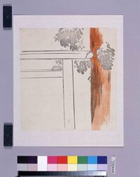 着色墨版　鳥居 / Colored Black Print: Torii (Shrine Gate) (Shibata Zeshin's  Block Print, Black Print, Other Prints) image